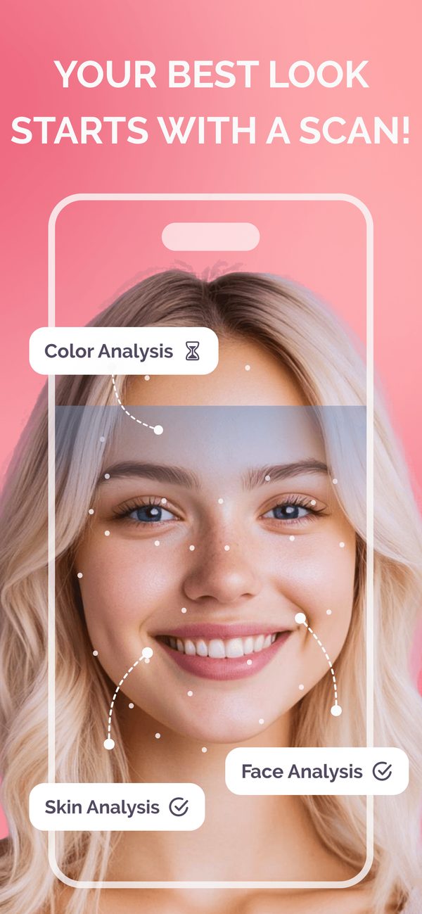 HeyGorgeous app: color, skin and face analysis from one selfie scan